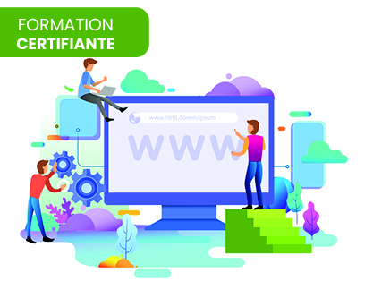 visuel formation certifiante site internet